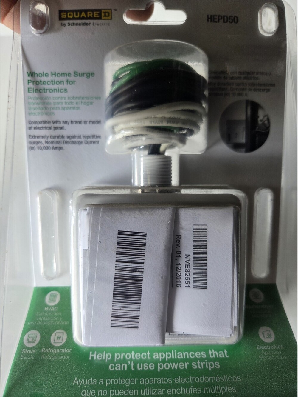 Description Square D HEPD50 Surge Protection Device 50A Sg2 - Picture 2 of 3
